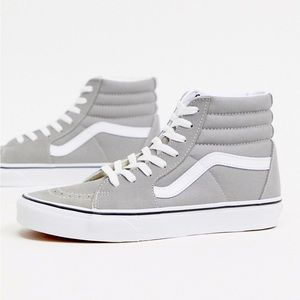 NWT Men's Gray and White High Top Vans Size 11